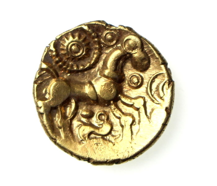 Dobunni Uninscrided Gold Quarter Stater 50-25BC-18329