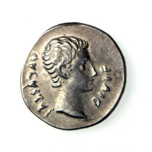 Augustus Silver Denarius 27BC-14AD Caesar's Comet-18435