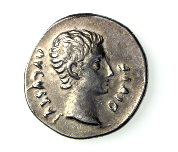 Augustus Silver Denarius 27BC-14AD Caesar's Comet-18435