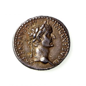Tiberius Silver Denarius 14-37AD lovely coin-18459