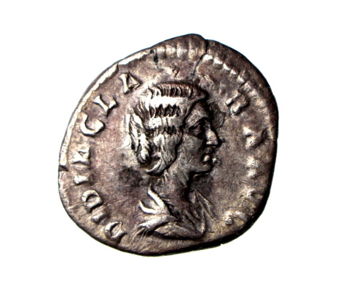 Didia Clara Silver Denarius wife of Didius Julianus 193AD ext. rare-18468