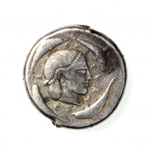 Sicily, Syracuse Silver Tetradrachm Quadriga / Arethousa 465-440BC-18558