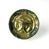 Anglo Saxon Button Brooch Gilded Chip Carved c.7th Century AD-18623