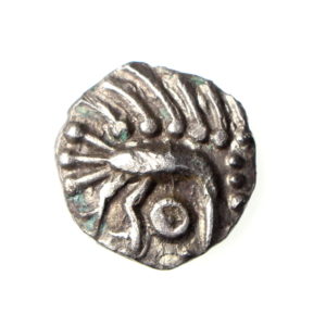 Anglo Saxon Silver Sceat 695-740AD Plumed Bird Series E-18727