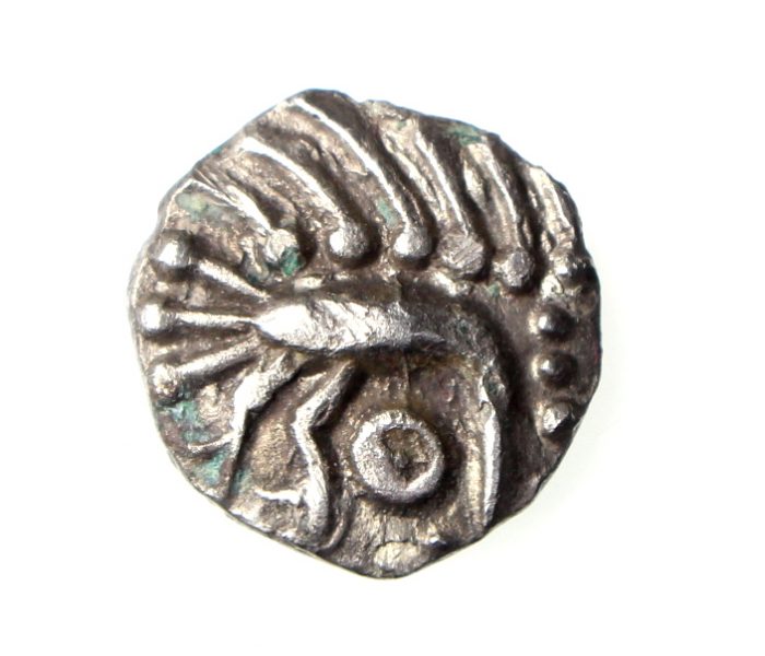Anglo Saxon Silver Sceat 695-740AD Plumed Bird Series E-18727