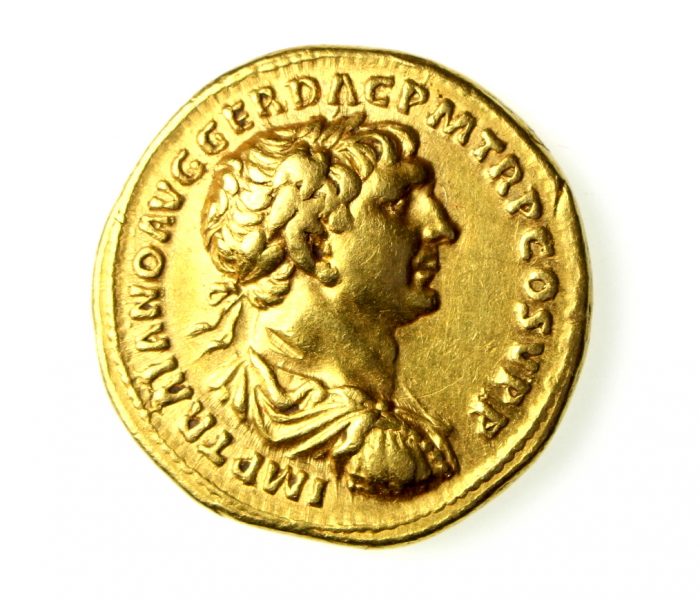 Trajan Gold Aureus Rome Laurel Wreath 98-117AD-18771