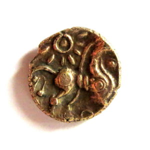 Belgae, Ringed Horse Right quarter stater, -18952