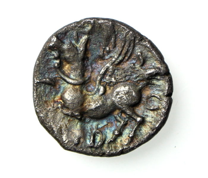 Catuvellauni Andoco Silver Unit 20-1BC Pegasus very rare-18872