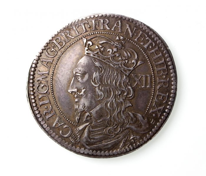 Scotland Charles I Silver Twelve Shillings 1625-1649AD by Briot Extremely Fine -18891