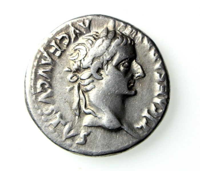 Tiberius Silver Denarius 14-37AD 'Tribute Penny' -18904