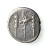 Nero Silver Denarius 54-68AD Leg. standards -18908