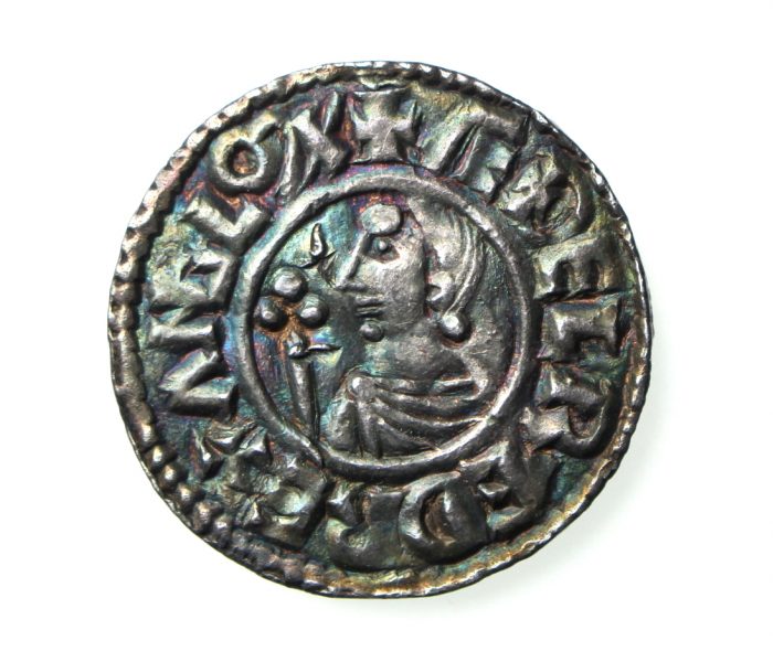 Aethelred II Silver Penny 978-1016AD Crux type Exeter-18944