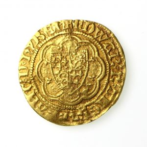 Edward III Gold Quarter Noble 1327-1377AD Class B -18980