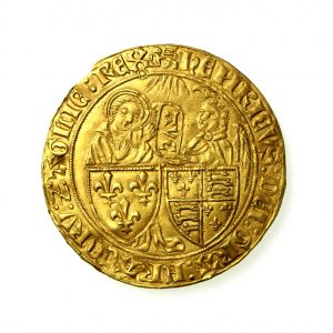 Henry VI Gold Salut D'Or 1422-1461AD Rouen -18983