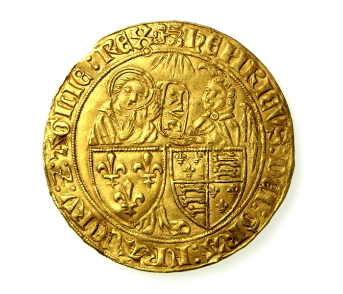Henry VI Gold Salut D'Or 1422-1461AD Rouen -18983