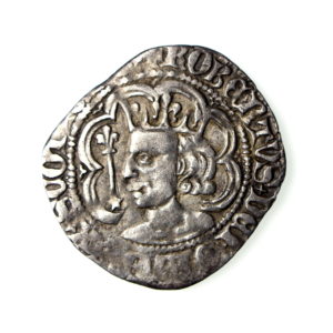 Scotland Robert II Silver Halfgroat 1371-1390AD Perth -19094