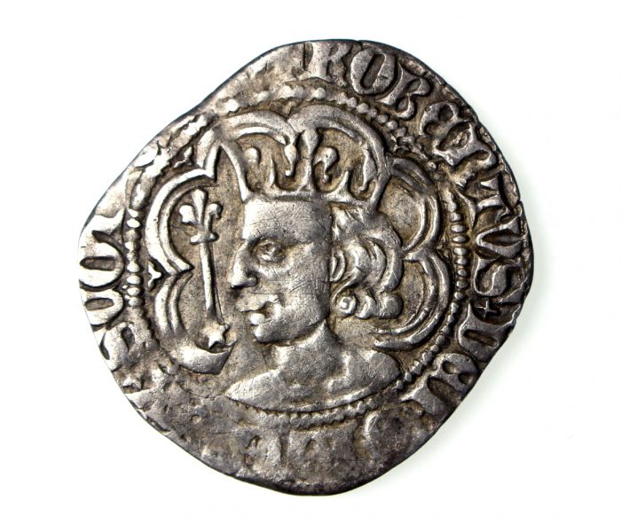 Scotland Robert II Silver Halfgroat 1371-1390AD Perth -19094