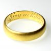 Gold Posy Ring 17th Century AD Inscribed 'I Joy In Thee Joy Thou In Me' -19125