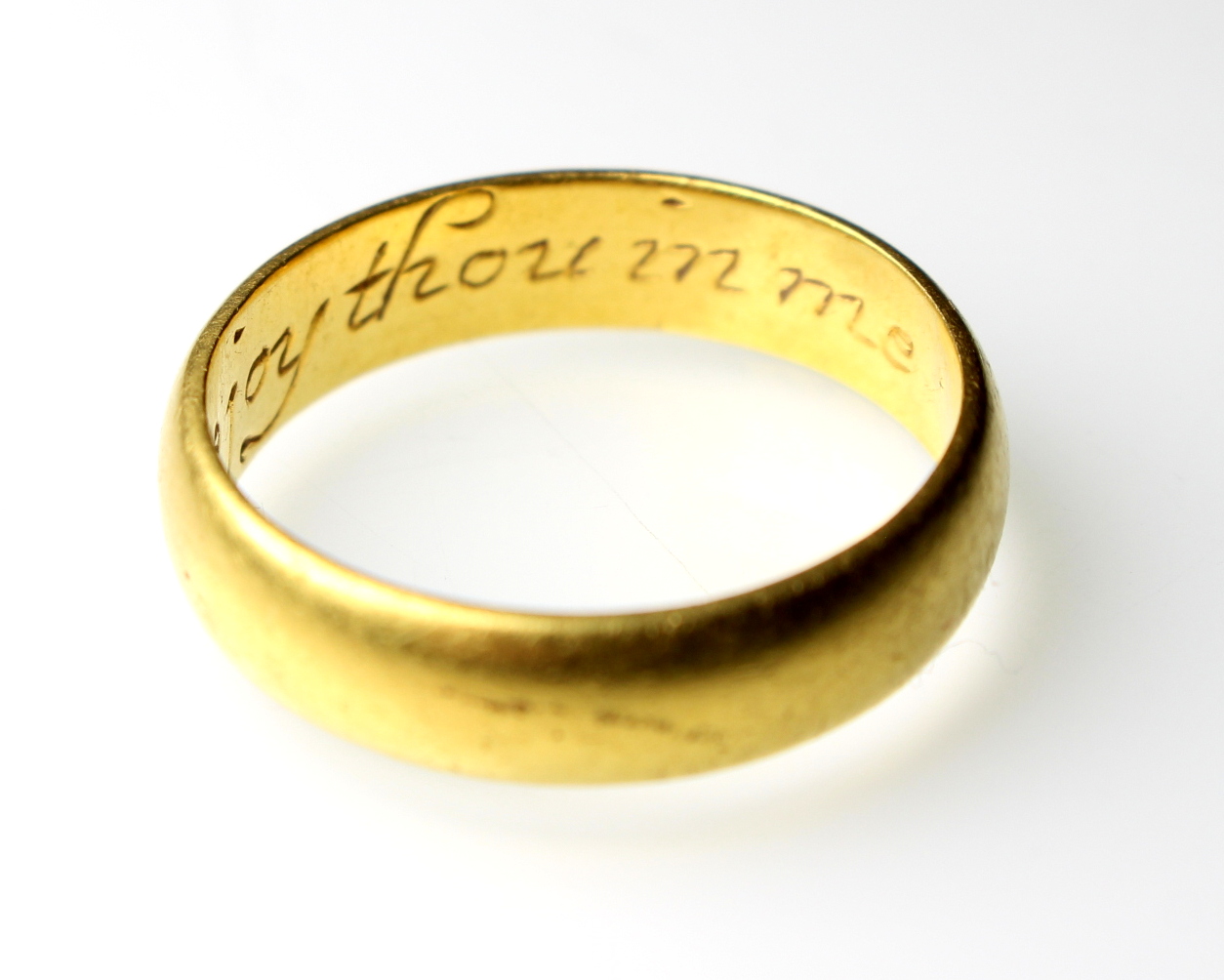 Gold Posy Ring 17th Century AD 'I Joy In Thee Joy Thou In Me' : Silbury ...