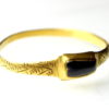 Gold Finger Ring 14/15th Century AD set with a large Sapphire -19134