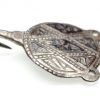 A Wonderful Silver Anglo Saxon Dress Hook with Niello Inlay -19145