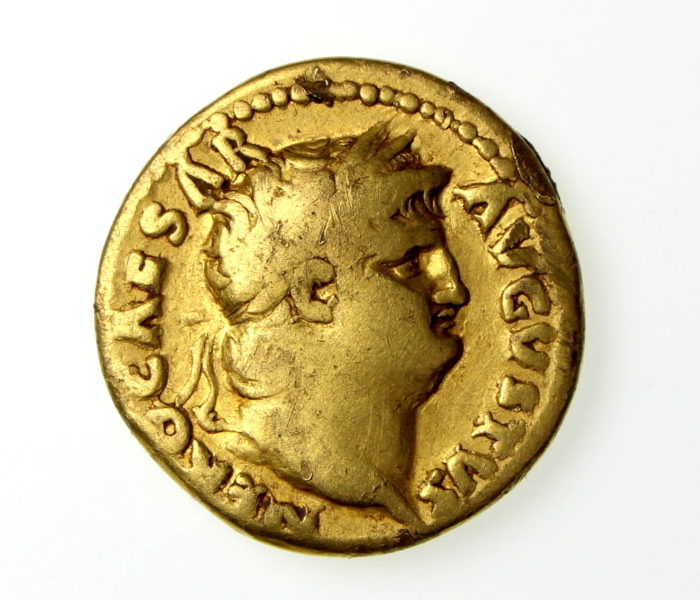 Nero Gold Aureus 54-68AD Rome -19187