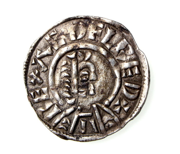 Kings of Wessex Aethelred I Silver Penny 865-871AD-19194