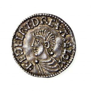 Aethelred II Silver Penny 978-1016AD Long Cross Type Worcester -19196