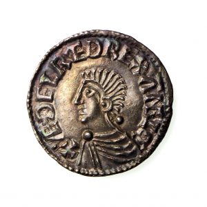 Aethelred II Silver Penny 978-1016AD Long Cross Type Winchester -19198