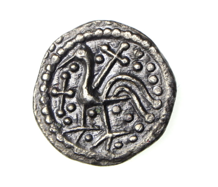 Anglo Saxon Silver Sceat 710-760AD Series QIID Cockerel -19390