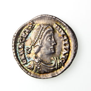 Magnus Maximus Silver Siliqua 385-388AD Trier Exceptional -19576