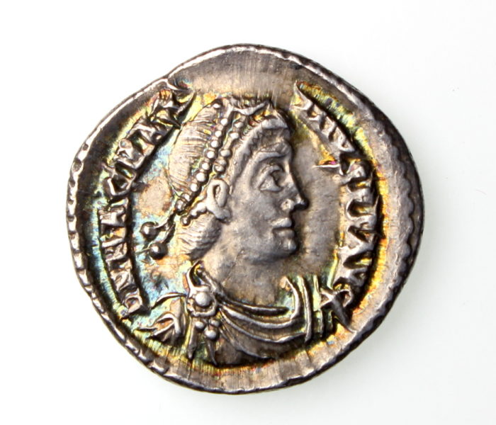 Magnus Maximus Silver Siliqua 385-388AD Trier Exceptional -19576