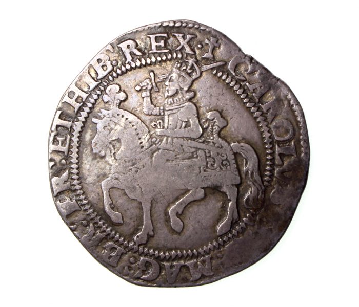 Charles I Silver Halfcrown 1625-1649AD Group I mm. cross calvary -19584