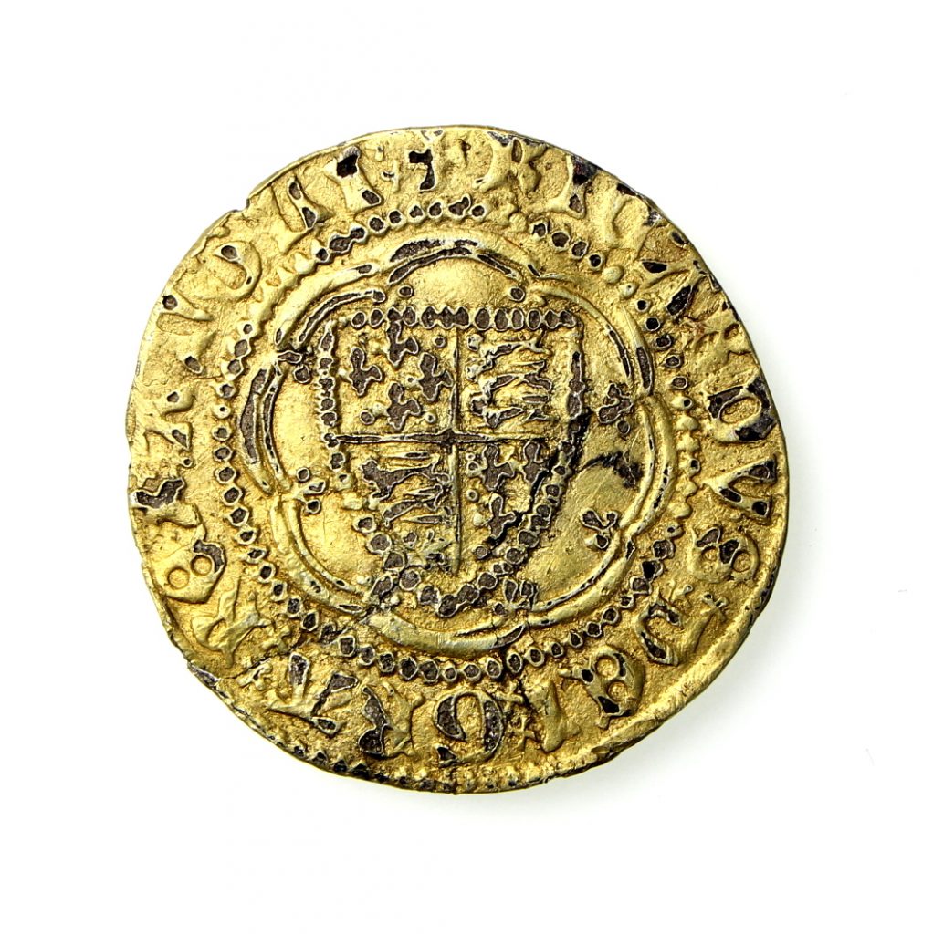 Richard II Gold Quarter Noble Contemporary Imitation 1377-99AD-0