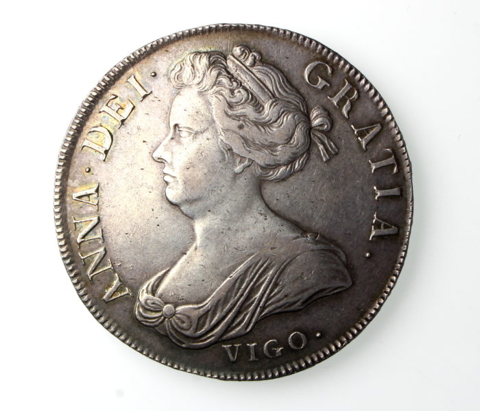 Anne Silver Crown Vigo 1702-14AD 1703AD-19797