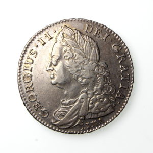 George II Silver Halfcrown Lima 1727-60AD 1745AD-19810