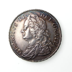 George II Silver Halfcrown 1727-60AD 1745AD-19811