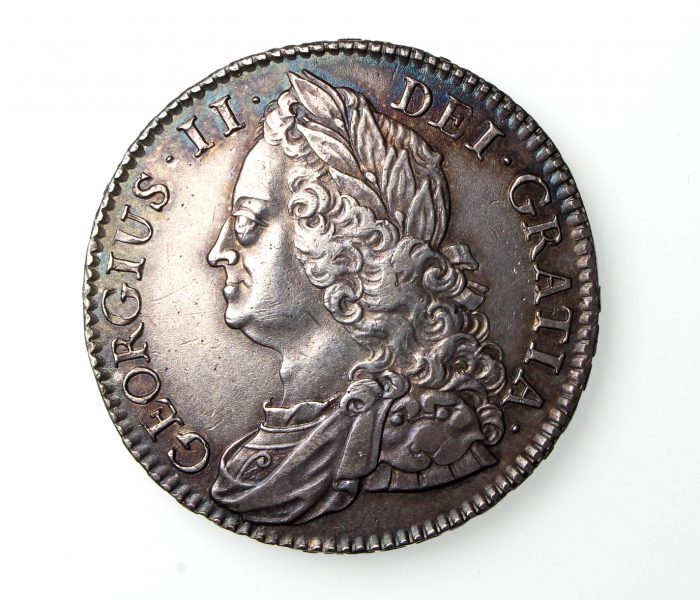 George II Silver Halfcrown 1727-60AD 1745AD-19811