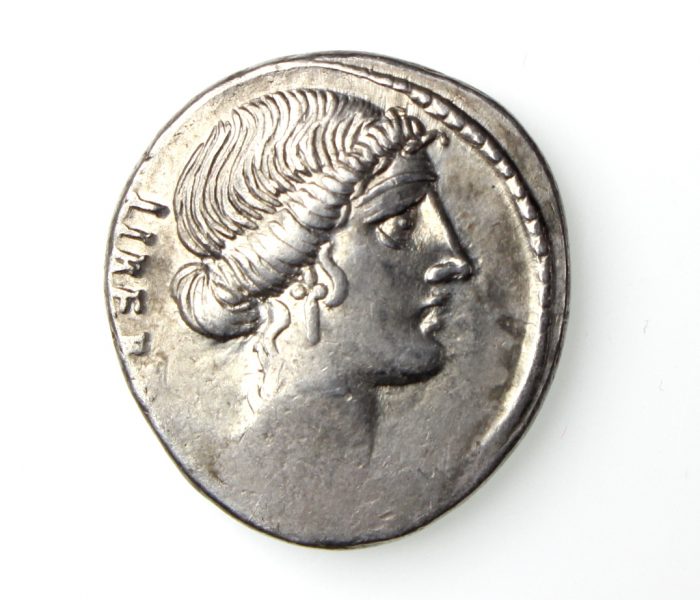 M. Junius Brutus Silver Denarius 54BC-20117