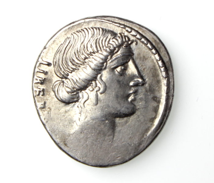 M. Junius Brutus Silver Denarius 54BC-20117