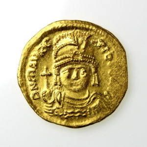 Byzantine Maurice Tiberius Gold Solidus 582-602AD-20158