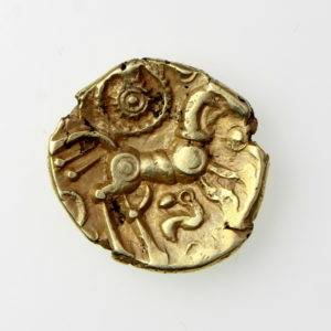 Dobunni Gold Quarter Stater Sunburst Little Horse 50-25BC-20325