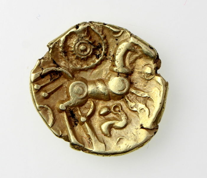 Dobunni Gold Quarter Stater Sunburst Little Horse 50-25BC-20325