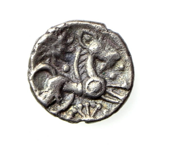 Belgae Silver Unit Danebury Sunrays circa 50BC v. rare-20335