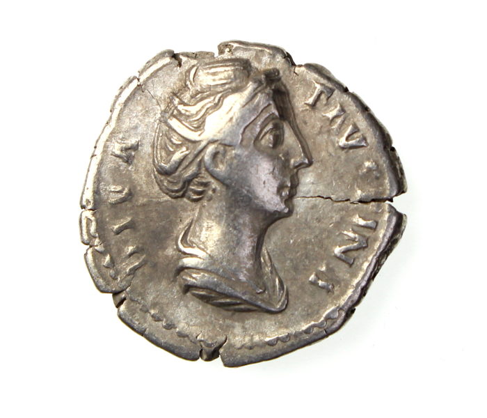The Westbury Sub Mendip Hoard Diva Faustina Silver Denarius 138-141AD