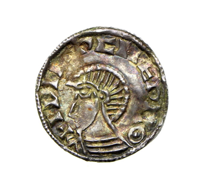 Ireland Hiberno Norse Silver Penny 1035-1060AD Dublin Phase III long cross and hand type