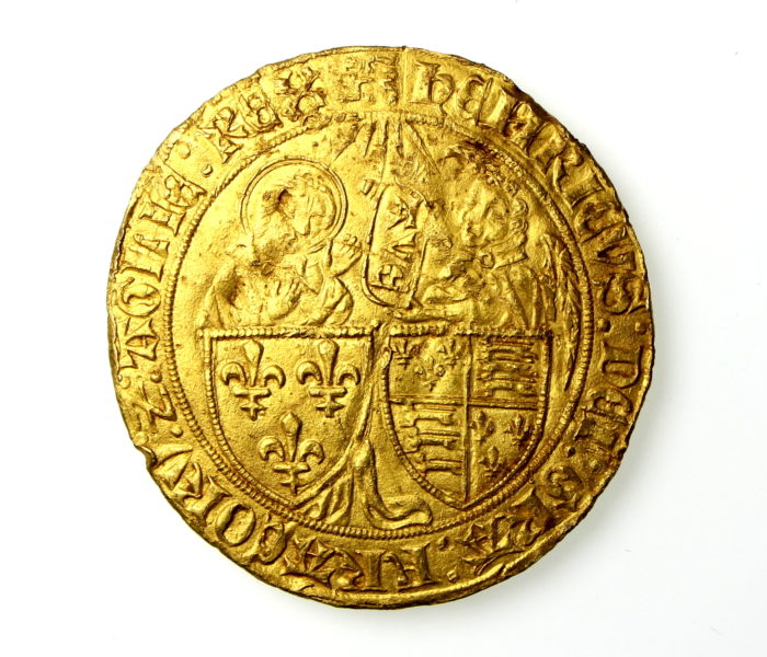 Anglo Gallic Henry VI Gold Salut D'or 1422-1453AD Rouen mint