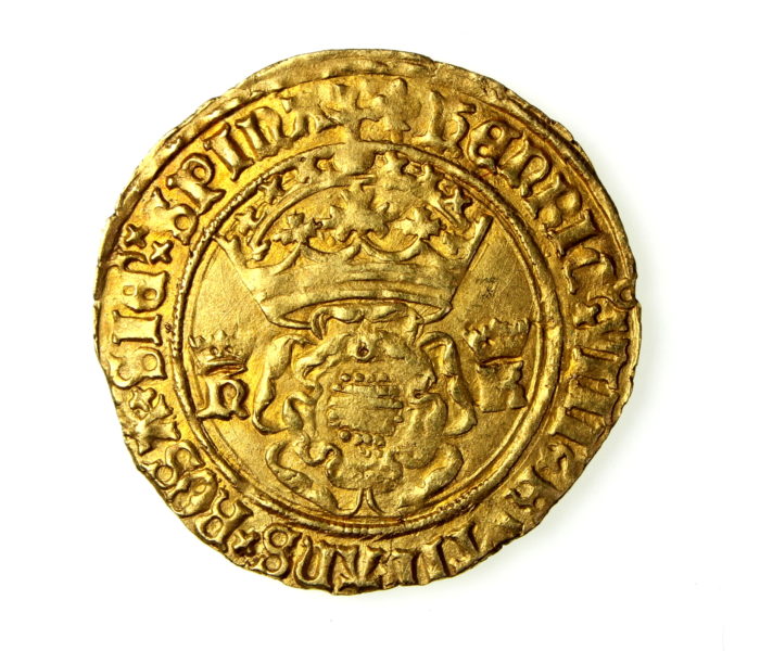 Henry VIII Gold Crown of the Double Rose 1509-1547AD mm. Lis