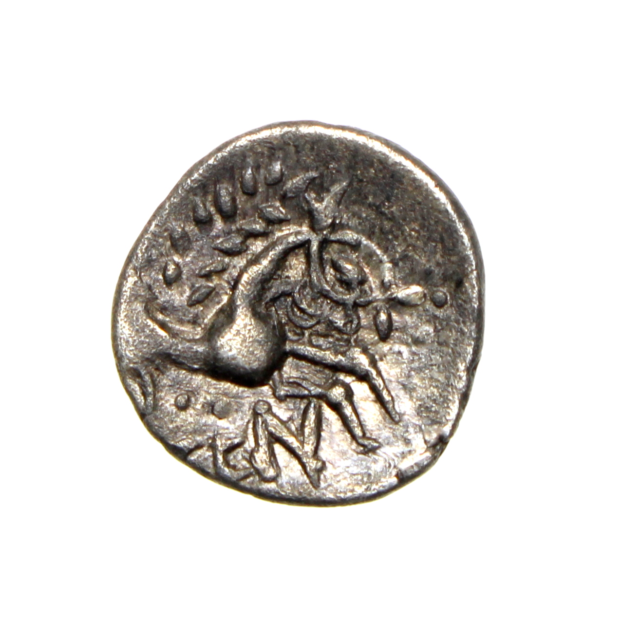 Iceni, Ecen Corn Ear Silver Unit 10-43AD - Silbury Coins : Silbury Coins