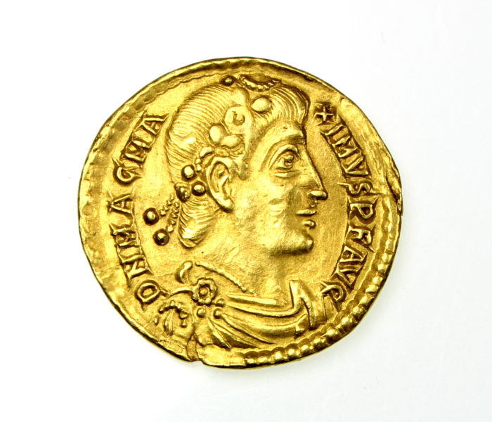 Magnus Maximus Gold Solidus 383-388AD Trier mint Rare